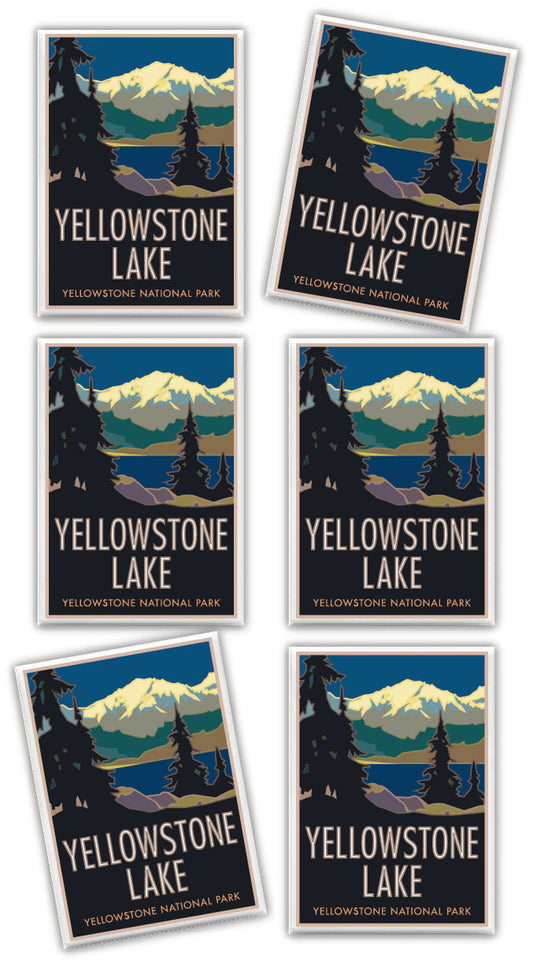 Yellowstone Lake, Yellowstone National Park, Wyoming - 2.5" x 3.5" Magnet