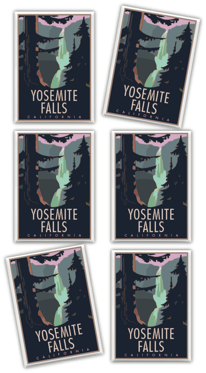 Yosemite Falls, Yosemite National Park - 2.5" x 3.5" Magnet