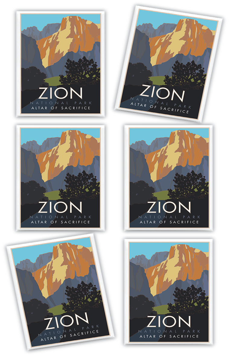 Zion National Park (Altar of Sacrifice), Utah - 2.5" x 3.5" Magnet