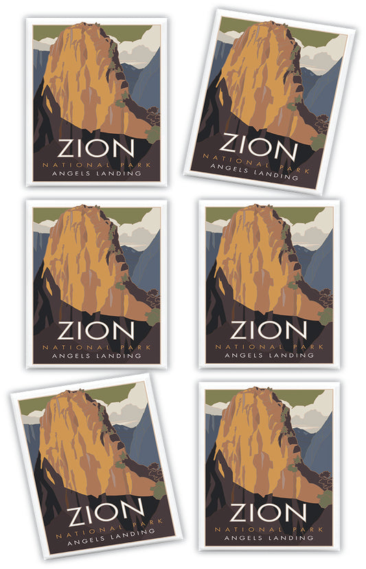 Zion National Park (Angels Landing), Utah - 2.5" x 3.5" Magnet