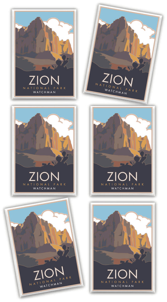 Zion National Park (The Watchman), Utah - 2.5" x 3.5" Magnet