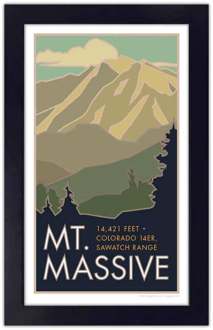 Mt. Massive, Colorado - Colorado 14er - Poster