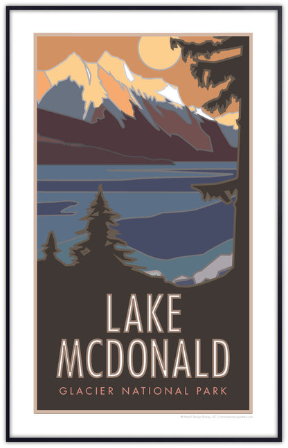 Lake McDonald (Glacier National Park) Montana - Poster