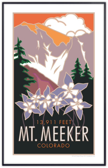 Mt. Meeker (Columbines), Colorado - Poster