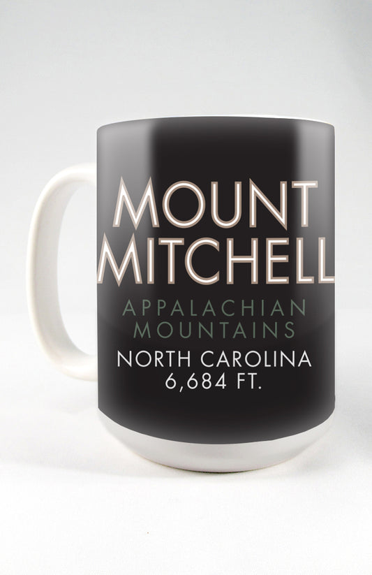 Mt. Mitchell, North Carolina - 15oz. Ceramic Mug