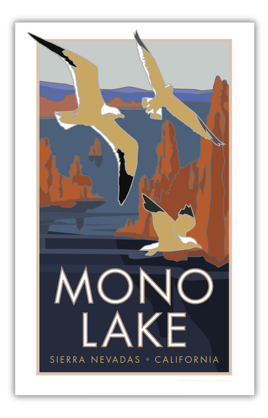 Mono Lake, Sierra Nevadas - California - Poster