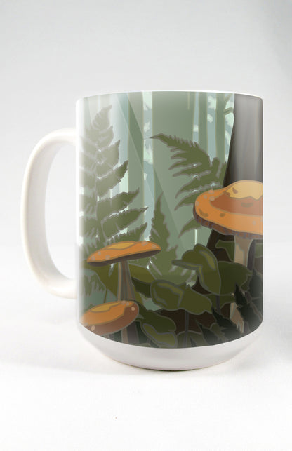 Olympic National Park, Washington (Mushrooms) - 15oz. Ceramic Mug