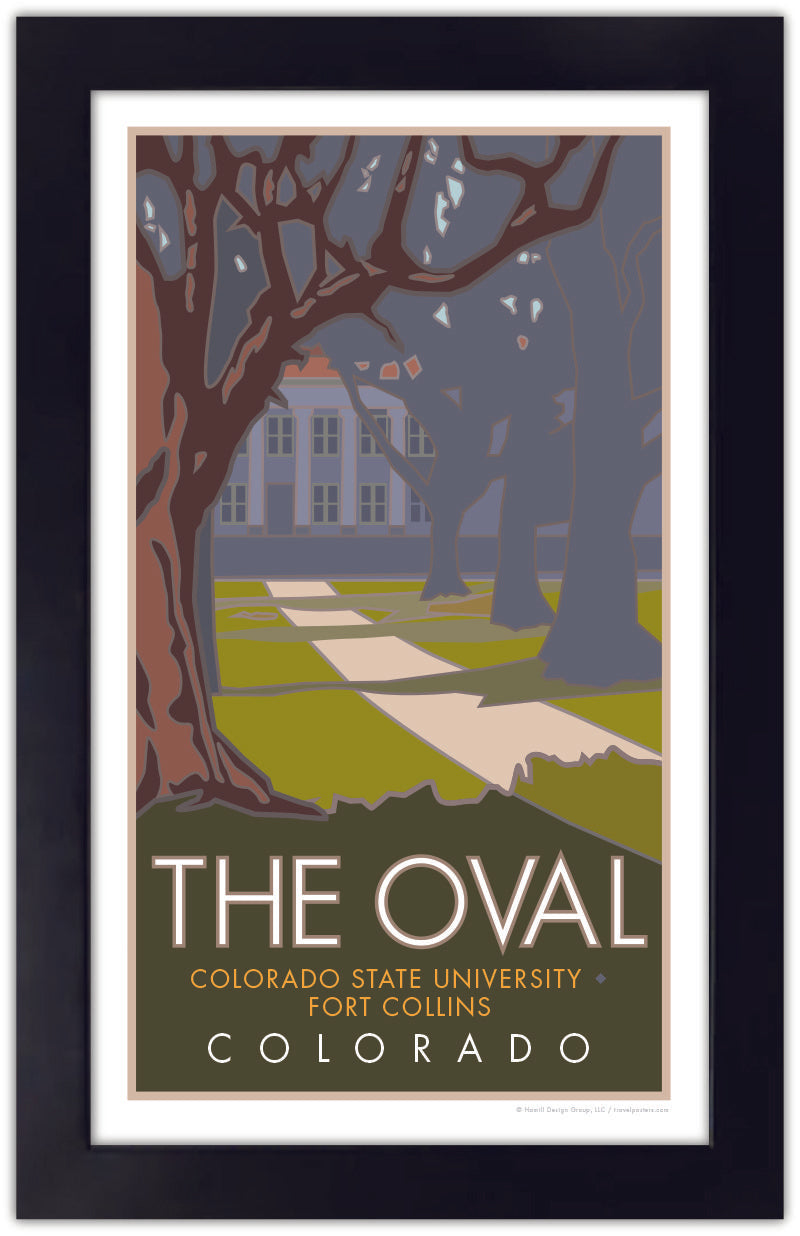 The Oval (CSU), Colorado - Poster