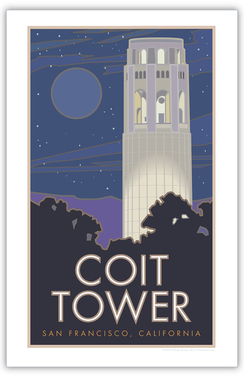 Coit Tower, San Francisco, California - Poster