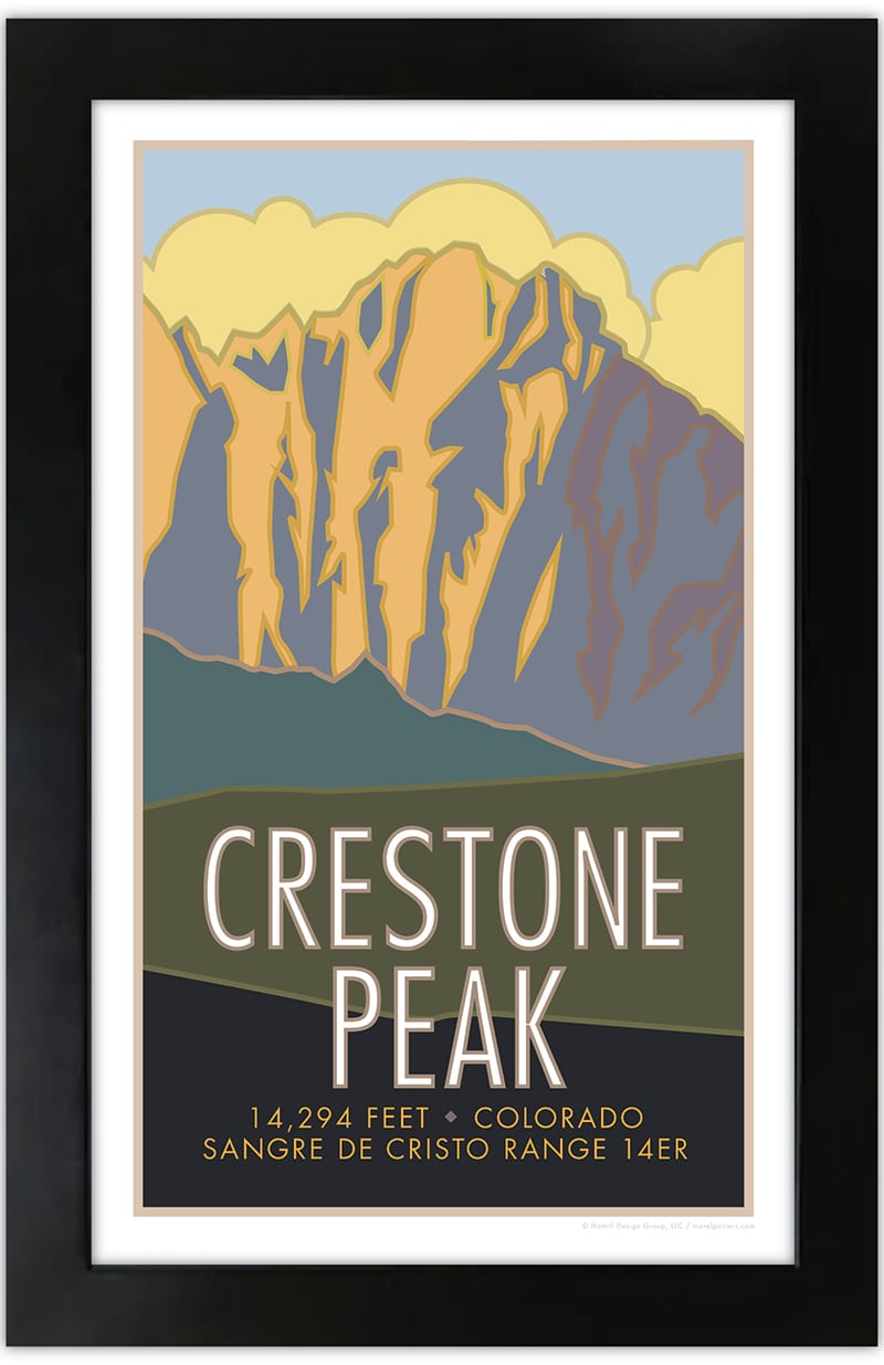 Crestone Peak, Colorado - Colorado 14er - Poster