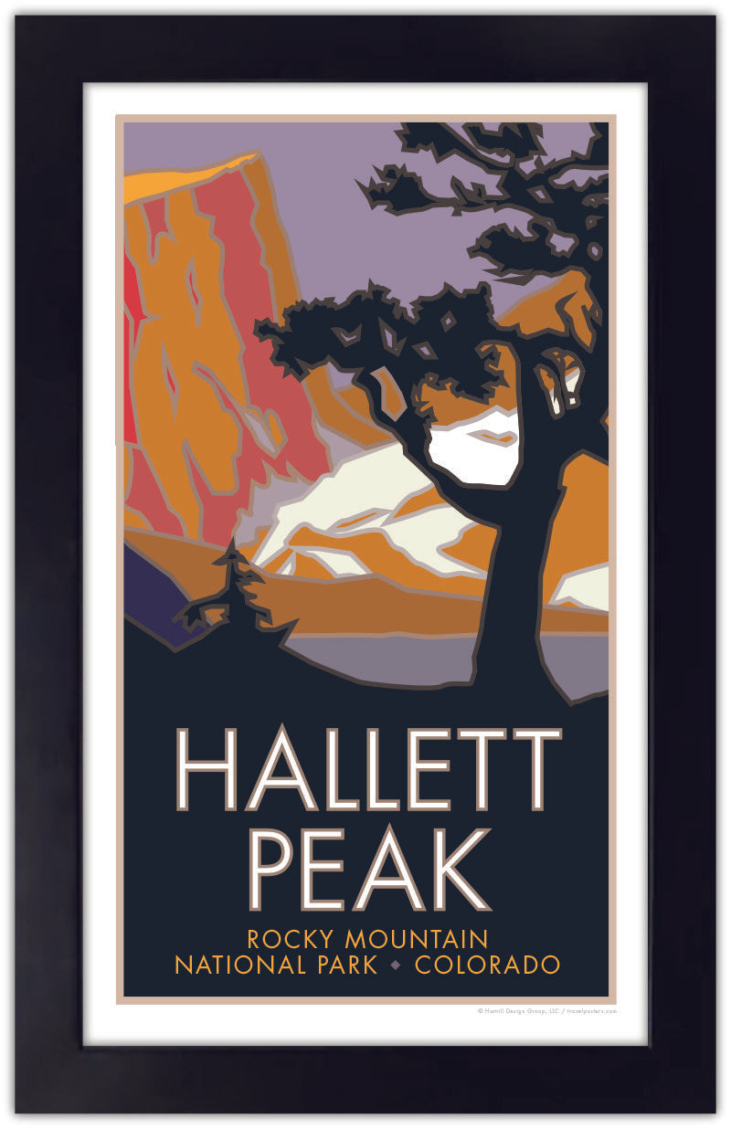 Hallet Peak, Rocky Mountain National Park, Colorado - Poster