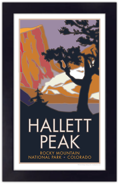 Hallet Peak, Rocky Mountain National Park, Colorado - Poster