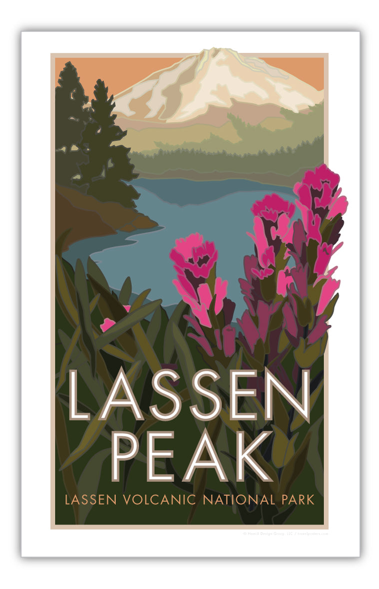 Lassen Peak - California- Poster