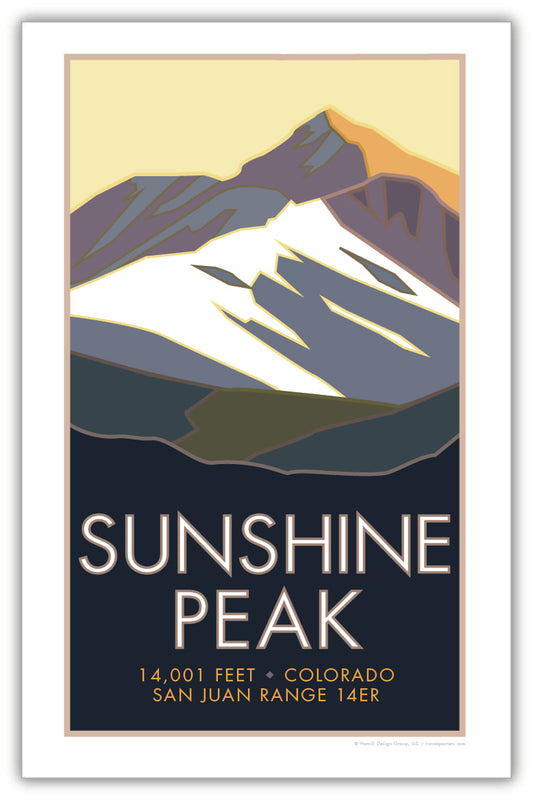 Sunshine Peak, Colorado - Colorado 14er - Poster