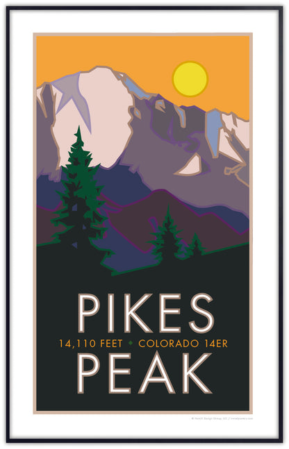 Pikes Peak, Colorado - Colorado 14er - Poster