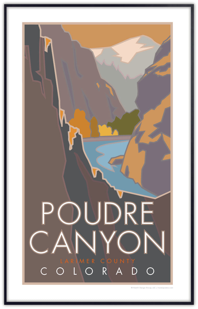 Poudre Canyon, Colorado - Poster