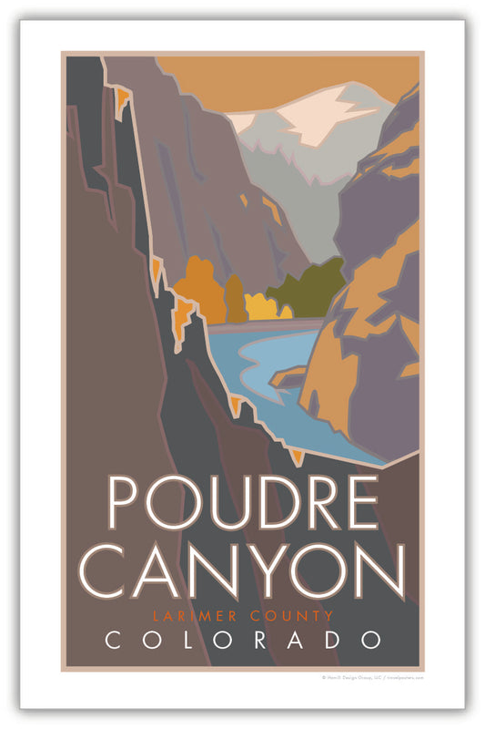 Poudre Canyon, Colorado - Poster