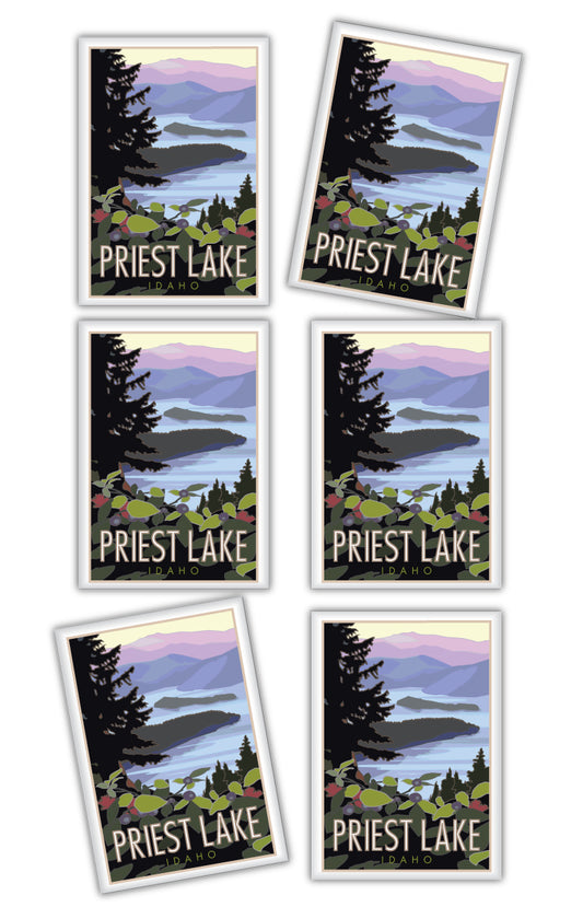 Priest Lake, Idaho - 2.5" x 3.5" Magnet