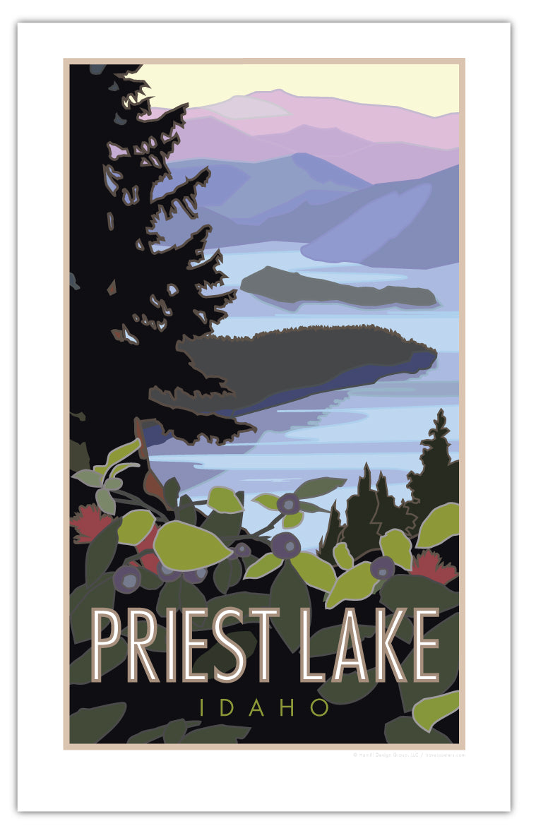 Priest Lake, Idaho - Poster