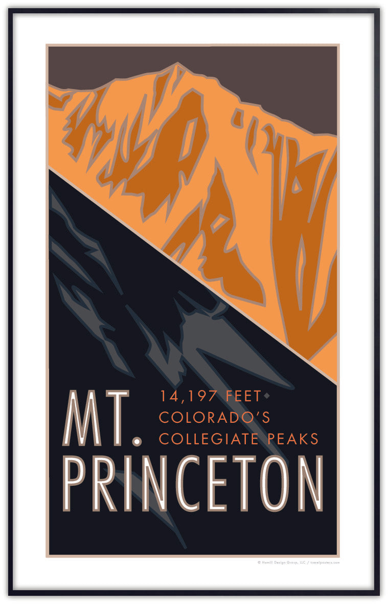 Mt. Princeton, Colorado - Colorado 14er - Poster