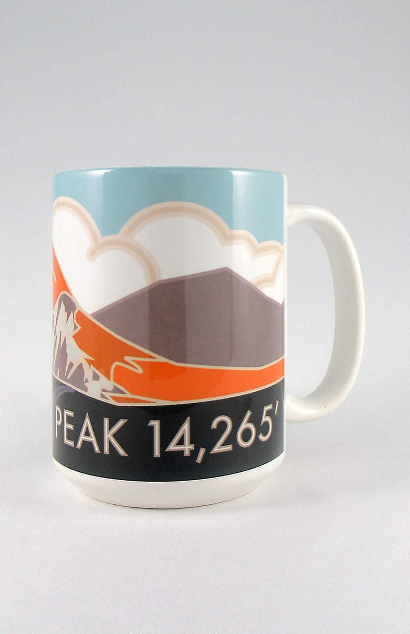 Quandary Peak, Colorado - Colorado 14er - 15oz. Ceramic Mug