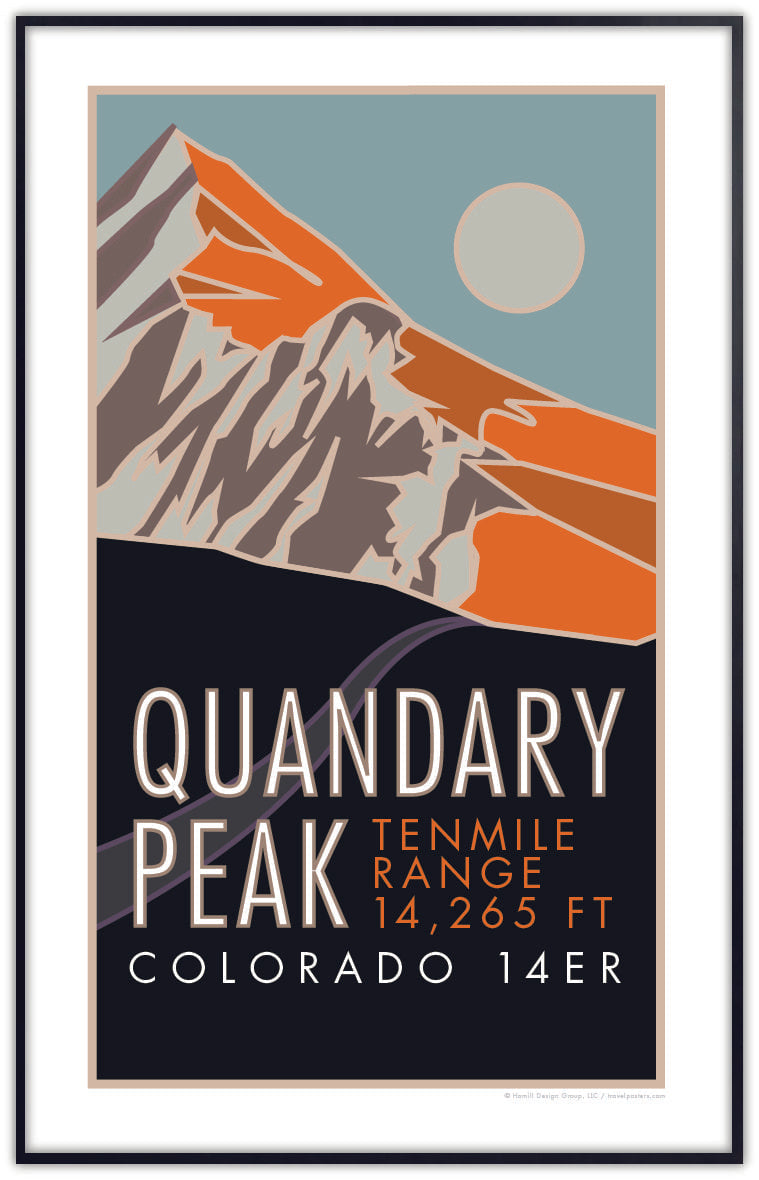 Quandary Peak, Colorado - Colorado 14er - Poster