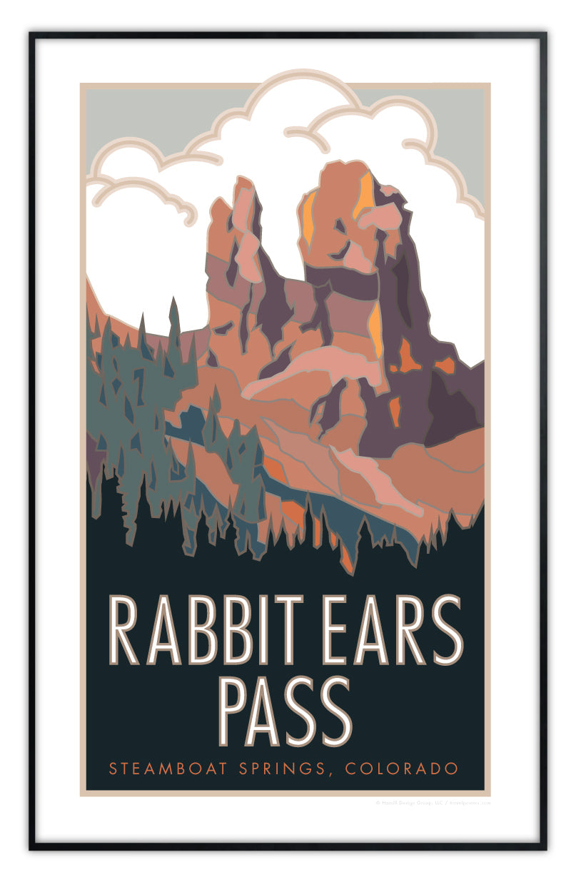 Rabbit Ears Pass, Colorado - Poster