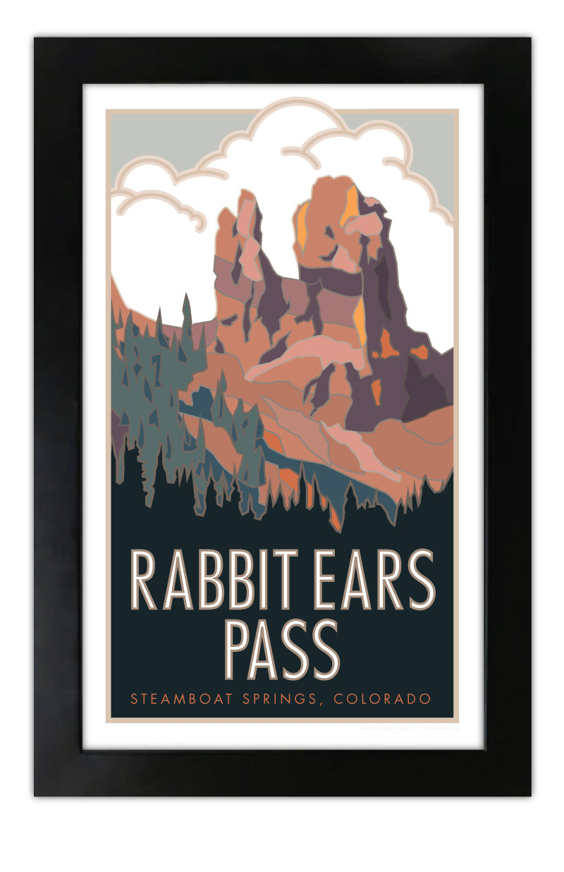 Rabbit Ears Pass, Colorado - Poster