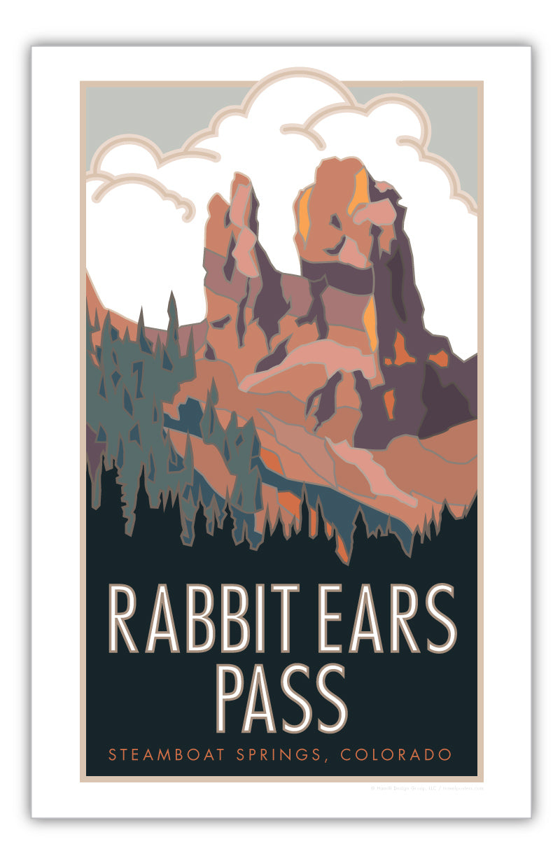 Rabbit Ears Pass, Colorado - Poster