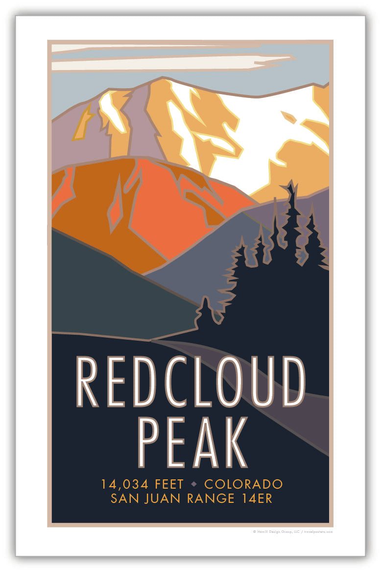 Red Cloud Peak, Colorado - Colorado 14er - Poster