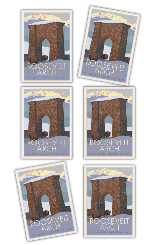 Yellowstone National Park (Roosevelt Arch) - 2.5" x 3.5" Magnet