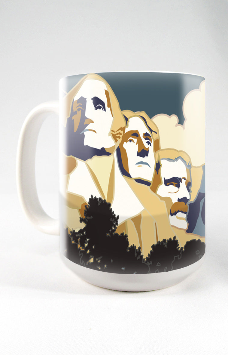 Mt. Rushmore National Memorial, South Dakota - 15oz. Ceramic Mug