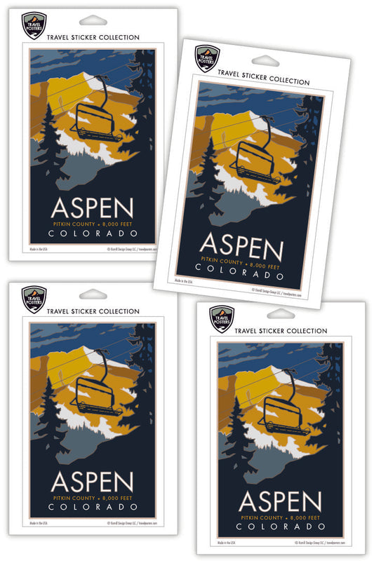 Aspen, Colorado - 4" x 6" Sticker