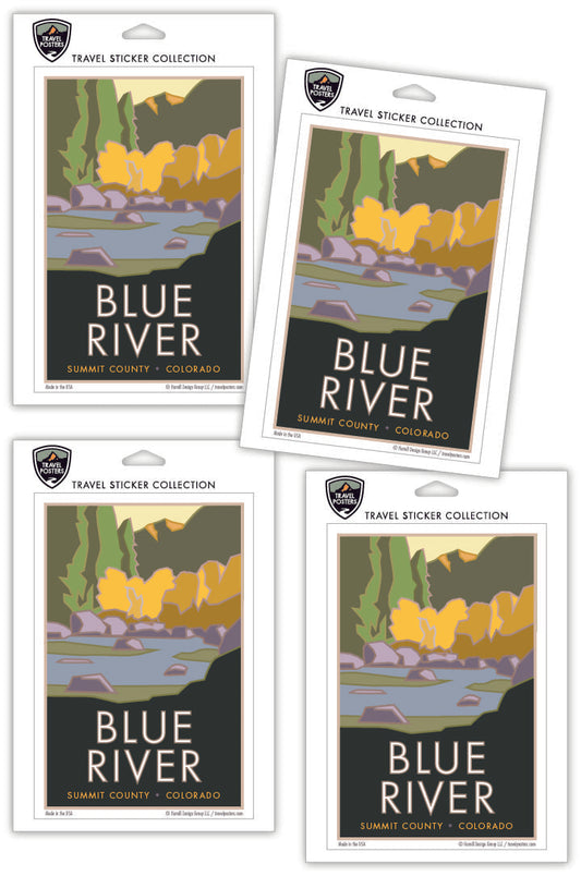 Blue River, Colorado - 4" x 6" Sticker