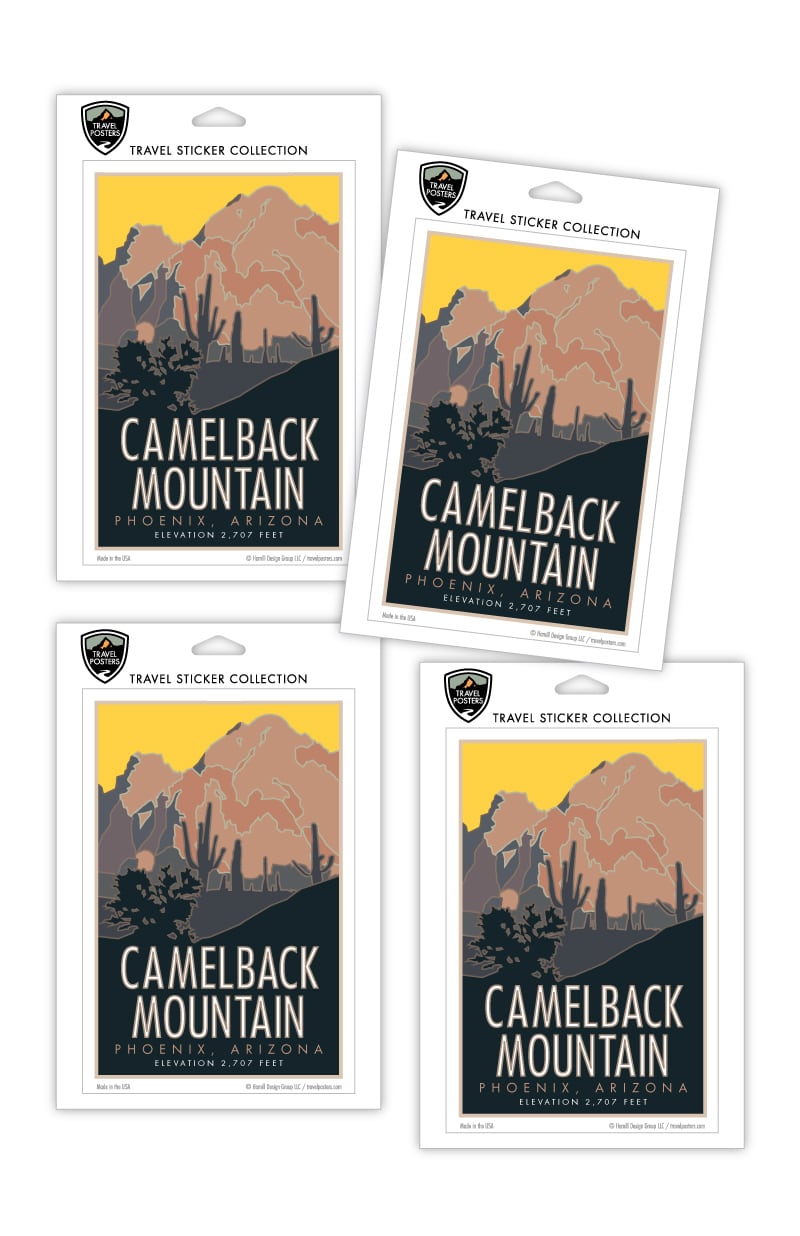 Camelback Mountain, Arizona - 4" x 6" Sticker