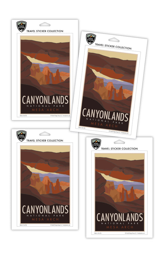 Canyonlands National Park, Utah - Mesa Arch - 4" x 6" Sticker