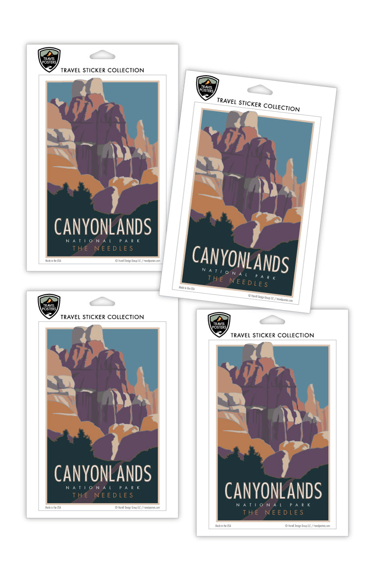 Canyonlands National Park, Utah - The Needles - 4" x 6" Sticker