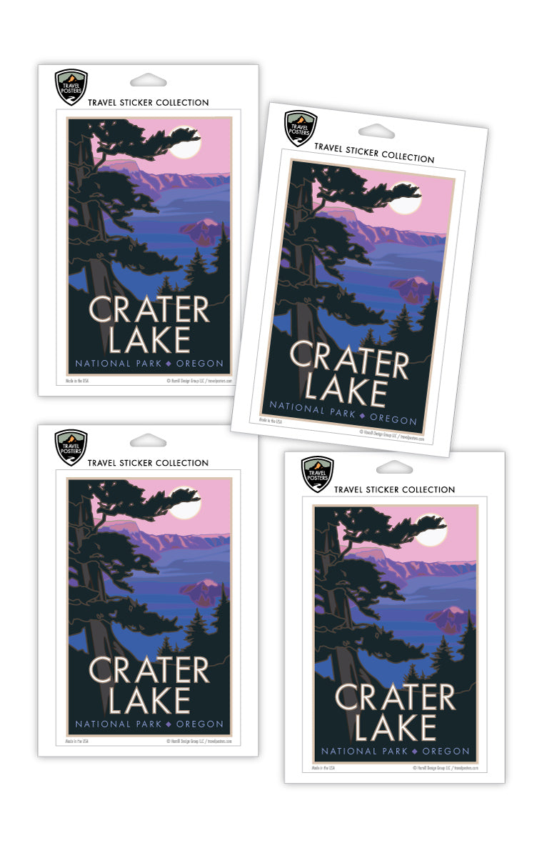 Crater Lake National Park - Oregon - 4" x 6" Sticker