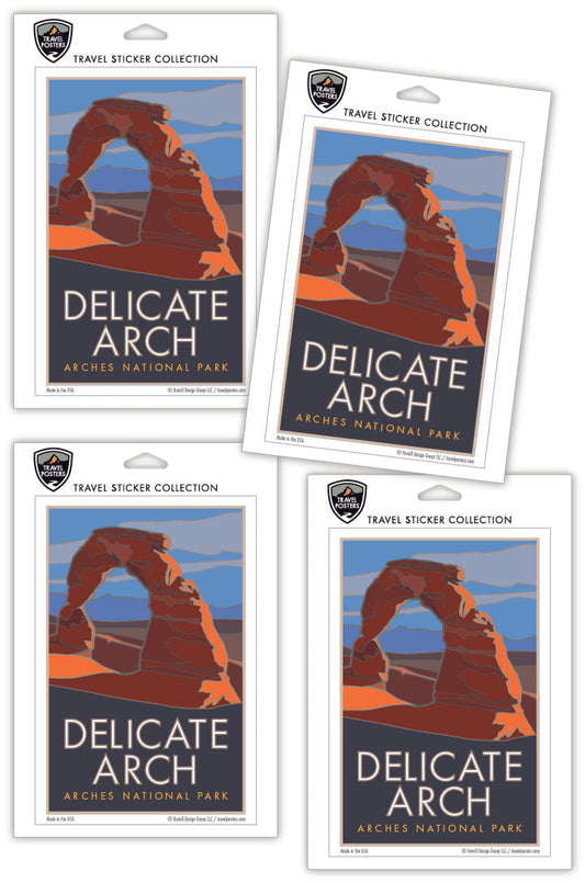 Delicate Arch, Arches National Park, Utah - 4" x 6" Sticker