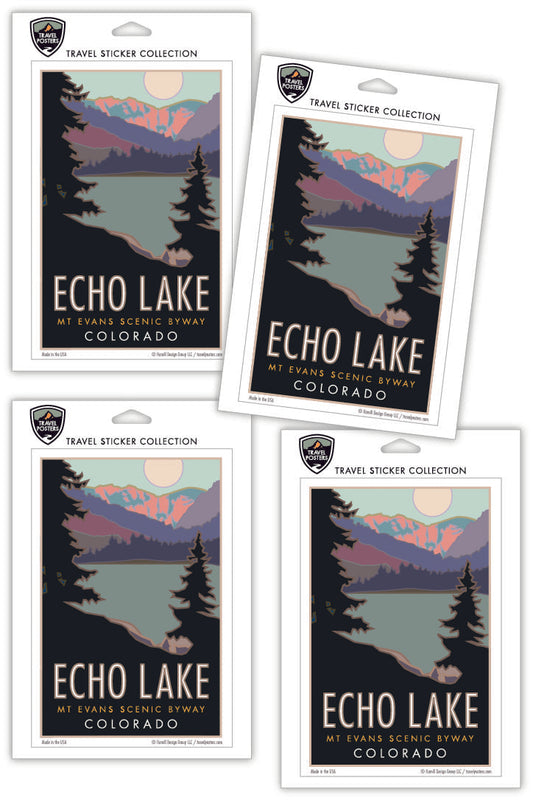 Echo Lake, Colorado - 4" x 6" Sticker