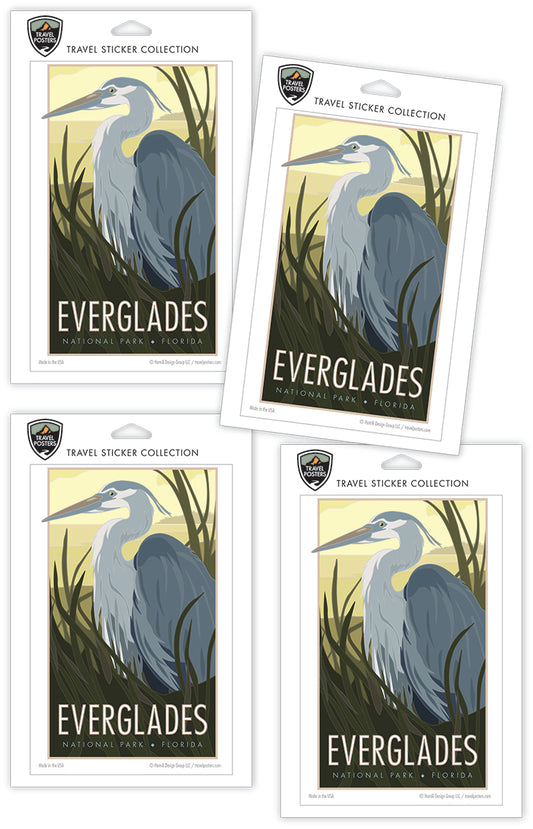 Everglades National Park, Heron View - 4" x 6" Sticker