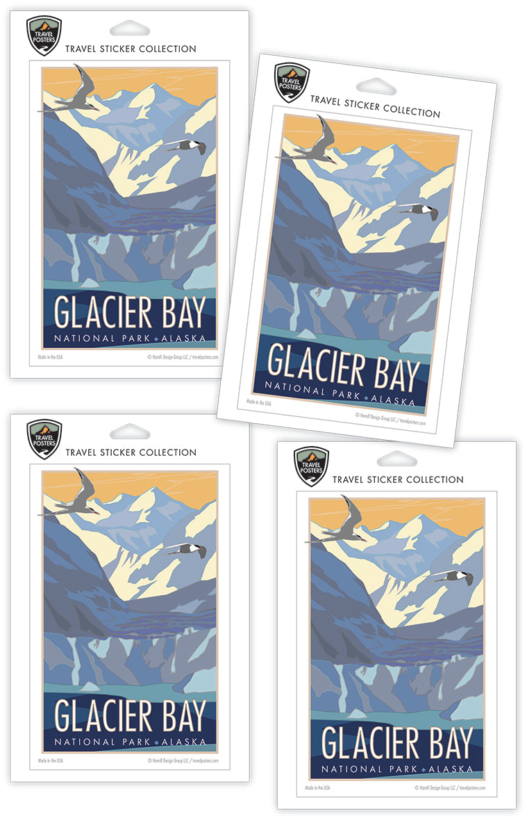 Glacier Bay National Park - Alaska - 4" x 6" Sticker