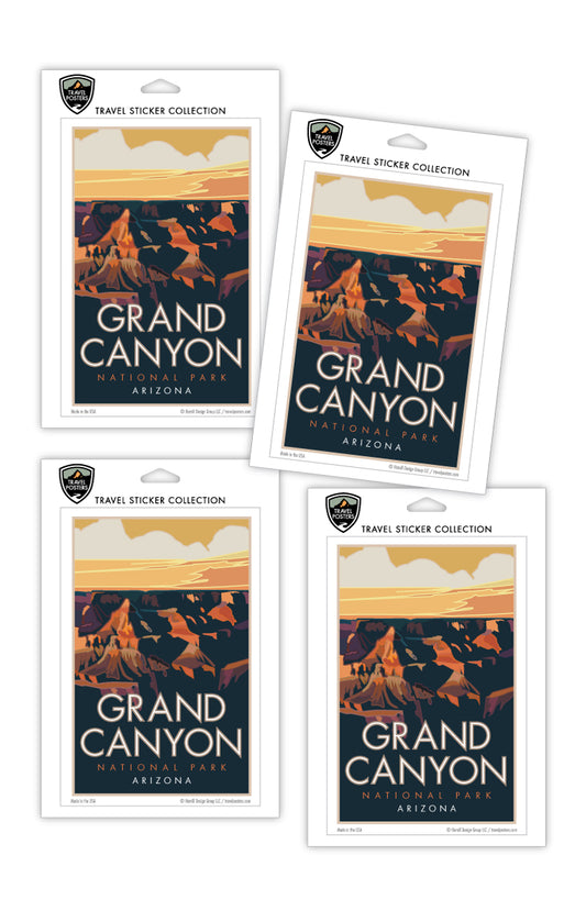 Grand Canyon (Sunset), Arizona - 4" x 6" Sticker