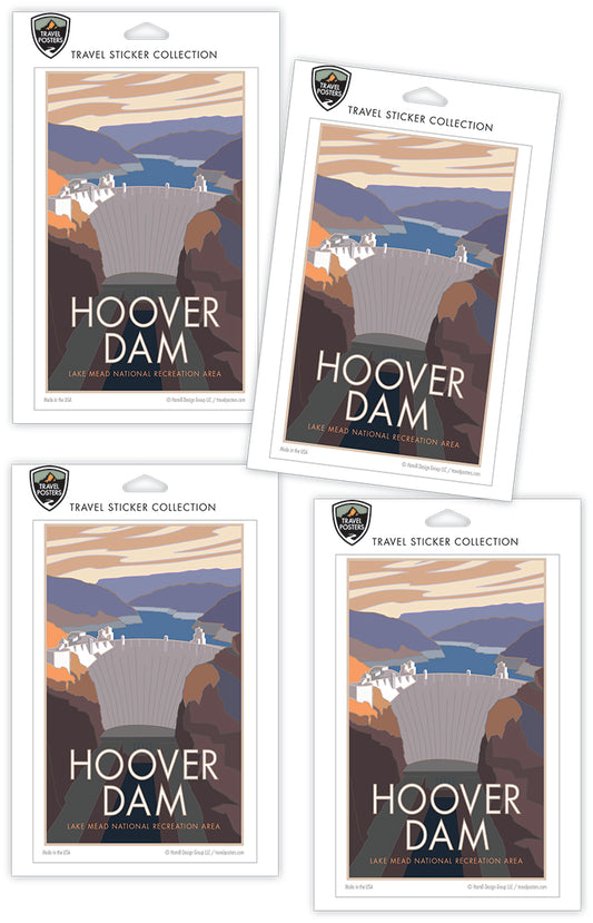 Hoover Dam, Lake Mead National Recreation Area, Nevada - 4" x 6" Sticker