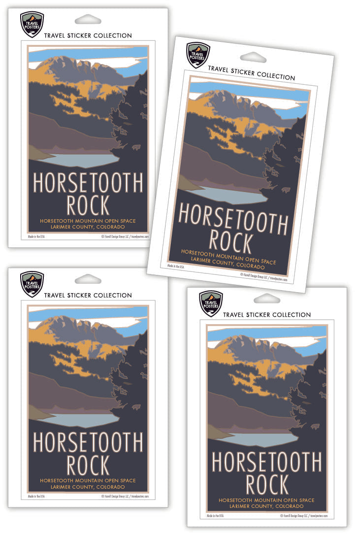 Horsetooth Rock, Colorado - 4" x 6" Sticker