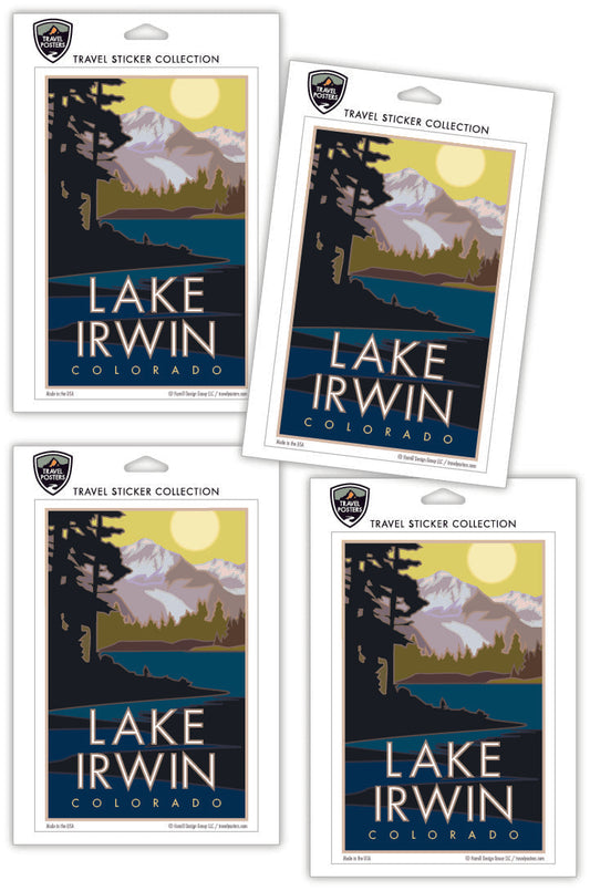 Lake Irwin, Colorado - 4" x 6" Sticker