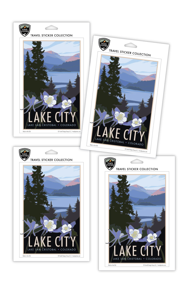 Lake City, Colorado - 4" x 6" Sticker