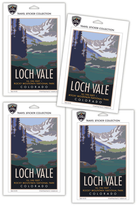 Loch Vale, Rocky Mountain National Park, Colorado - 4" x 6" Sticker