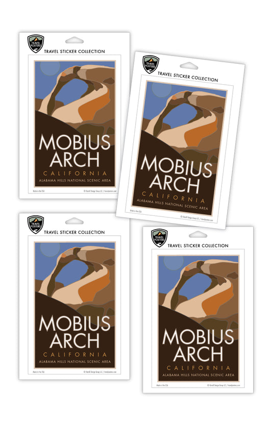 Mobius Arch (Alabama Hills NSA), California - 4" x 6" Sticker