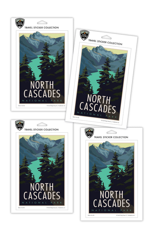 North Cascades National Park - Washington - 4" x 6" Sticker